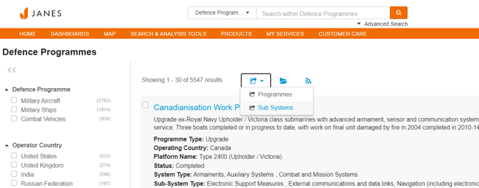 Janes-Defence-Programmes-Export-Formats