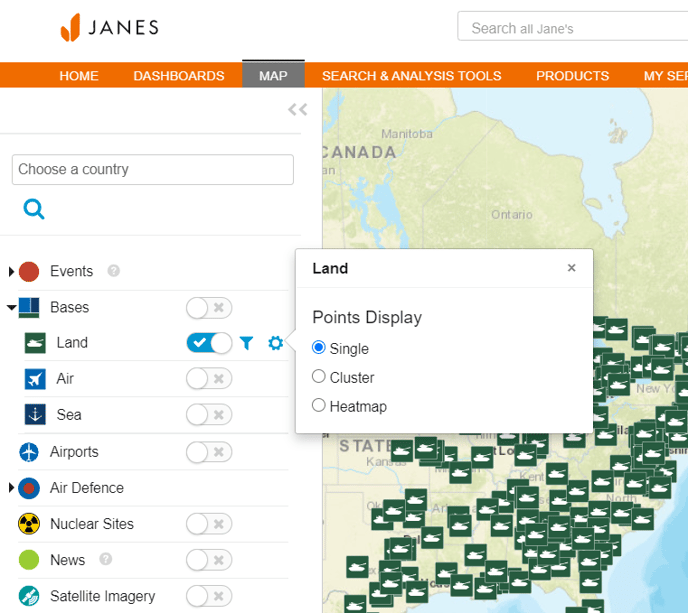 Janes-Map-Points-Display